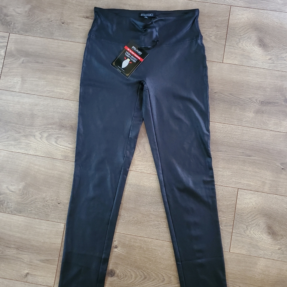 Faux leather leggings